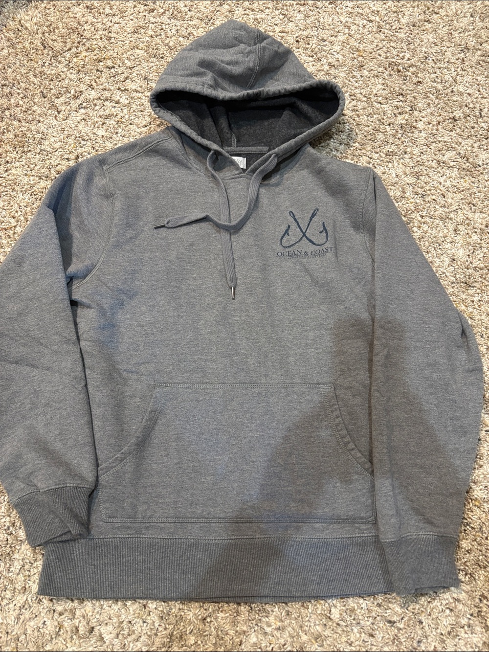 Ocean & Coast Men's Gray Pullover Hoodie